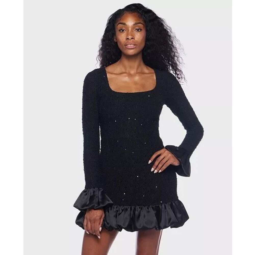 Alex & Sophia Junior’s Sequin Long Sleeve Dress NEW